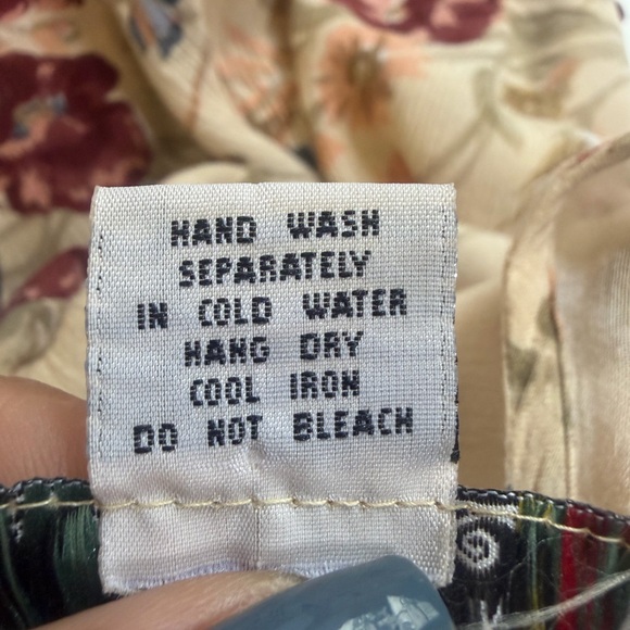 Earthbound Floral Boho Romper Puff Sleeve Button Front Women M - Picture 9 of 11